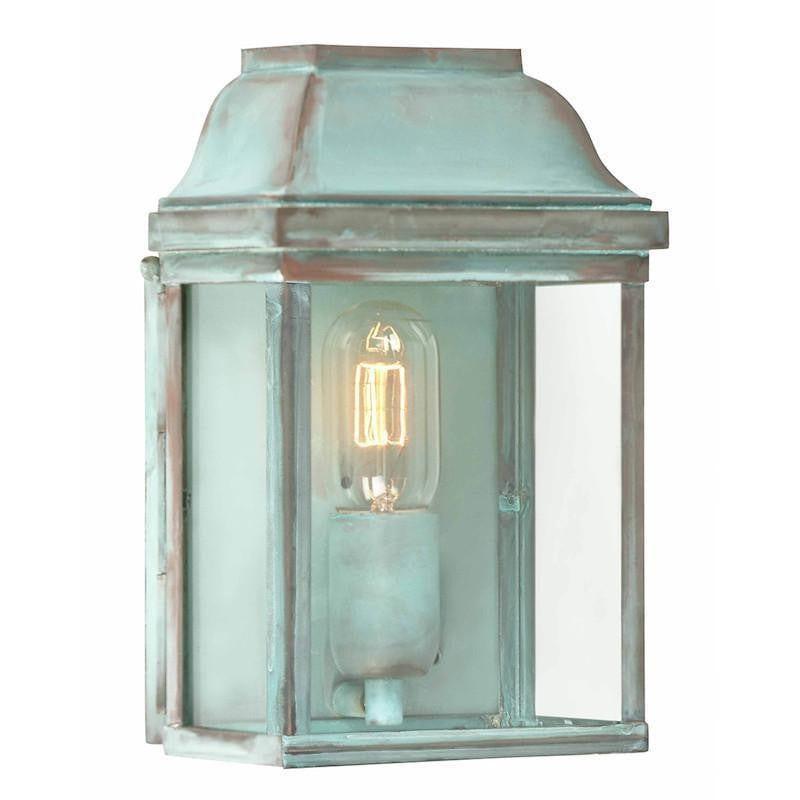 Elstead Victoria Verdigris Finish Outdoor Flush Wall Lantern 1