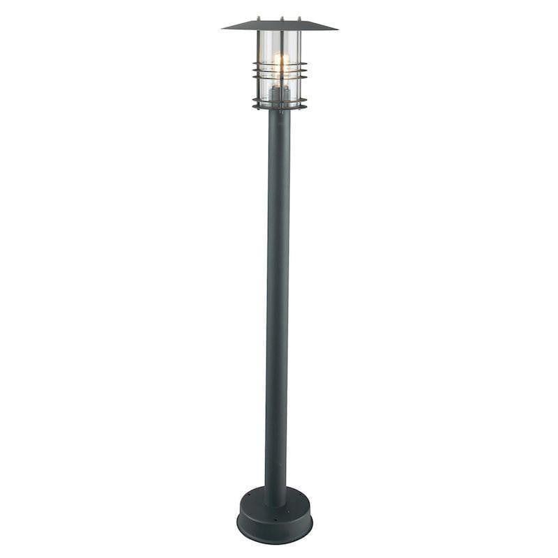 Elstead Stockholm Black Outdoor Pillar Lantern
