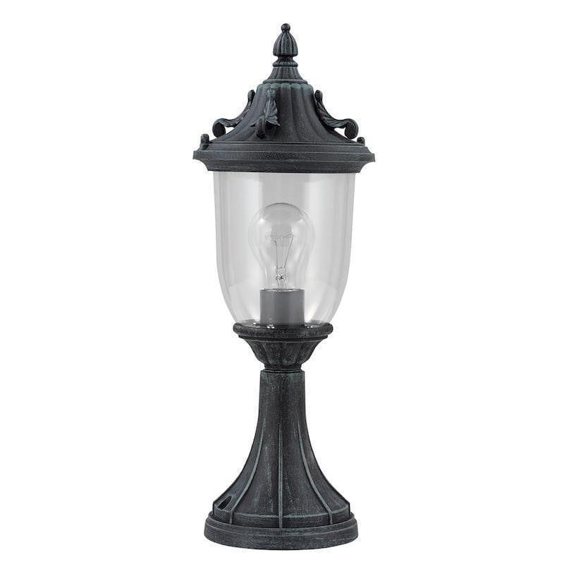 Elstead Elkstone Finish_Finish_Verdigris Finish Outdoor Pedestal Lantern