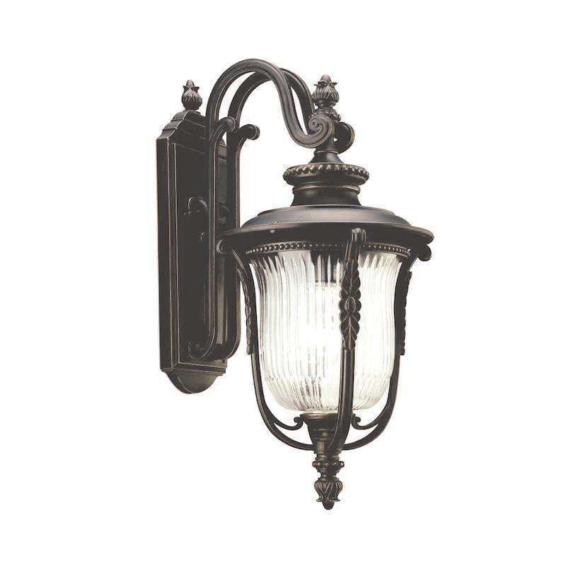 Elstead Luverne Rubbed Bronze Finish Medium Outdoor Wall Lantern 1