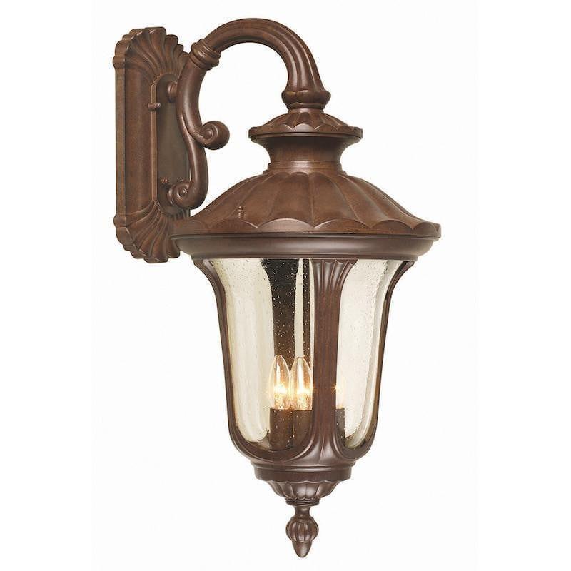 Elstead Chicago Rusty Bronze Patina Large Outdoor Downlighter Wall Lantern 1