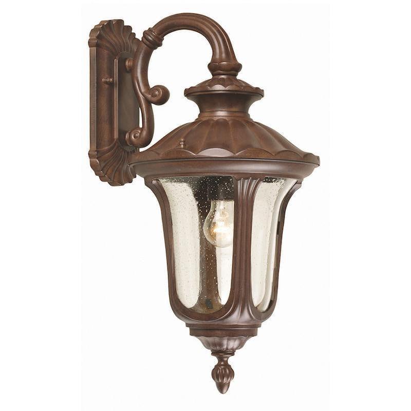 Elstead Chicago Rusty Bronze Patina Medium Outdoor Downlighter Wall Lantern 1
