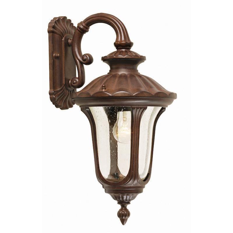 Elstead Chicago Rusty Bronze Patina Small Outdoor Downlighter Wall Lantern 1