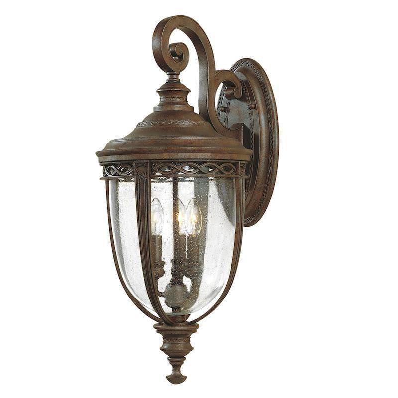 Elstead English Bridle British Bronze Finish Large Outdoor Wall Lantern 1