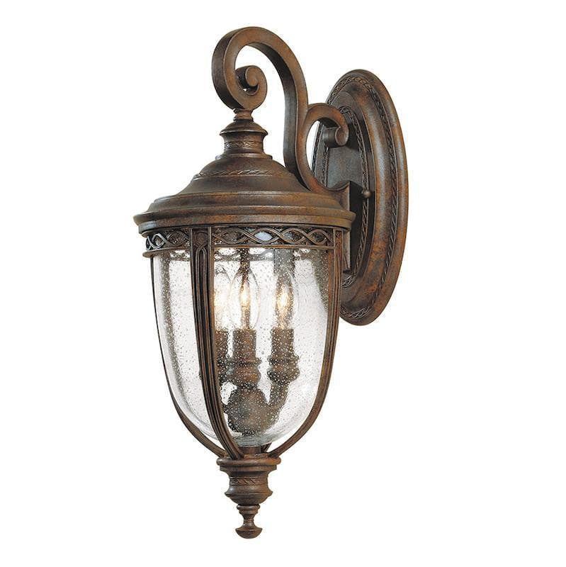 Elstead English Bridle British Bronze Finish Medium Outdoor Wall Lantern 1