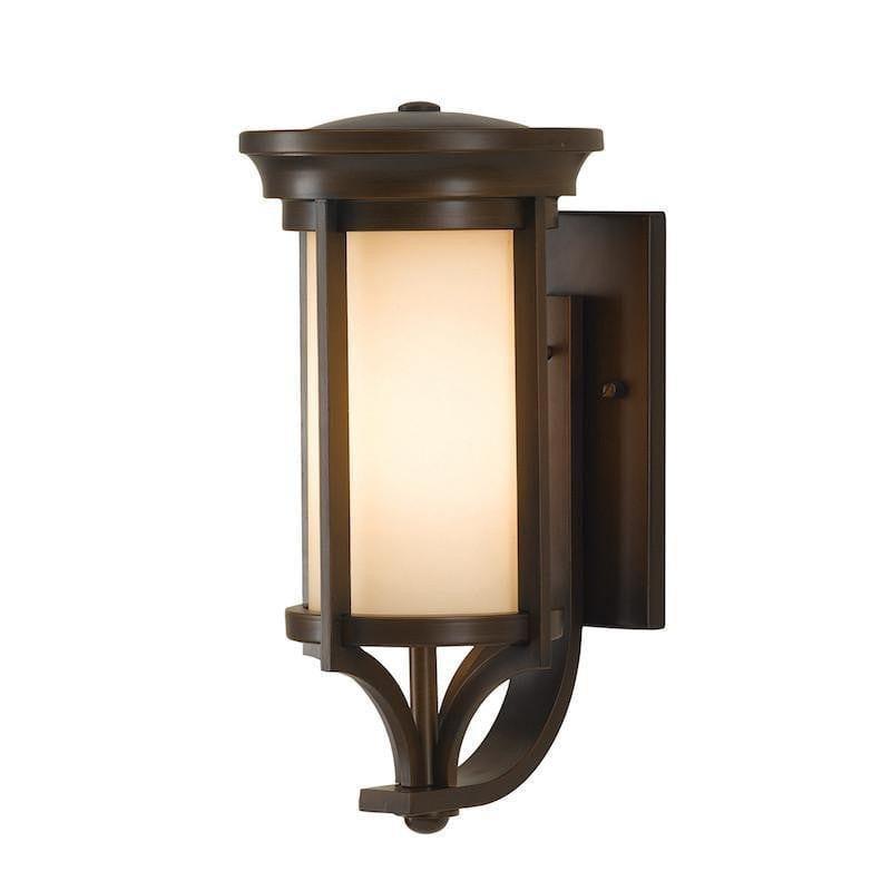 Elstead Merrill Heritage Bronze Finish Small Outdoor Wall Lantern 1