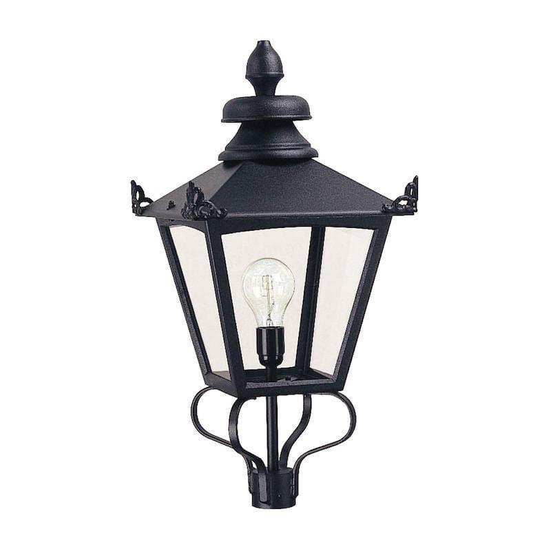 Elstead Grampian Black Finish Outdoor Lantern Head Only