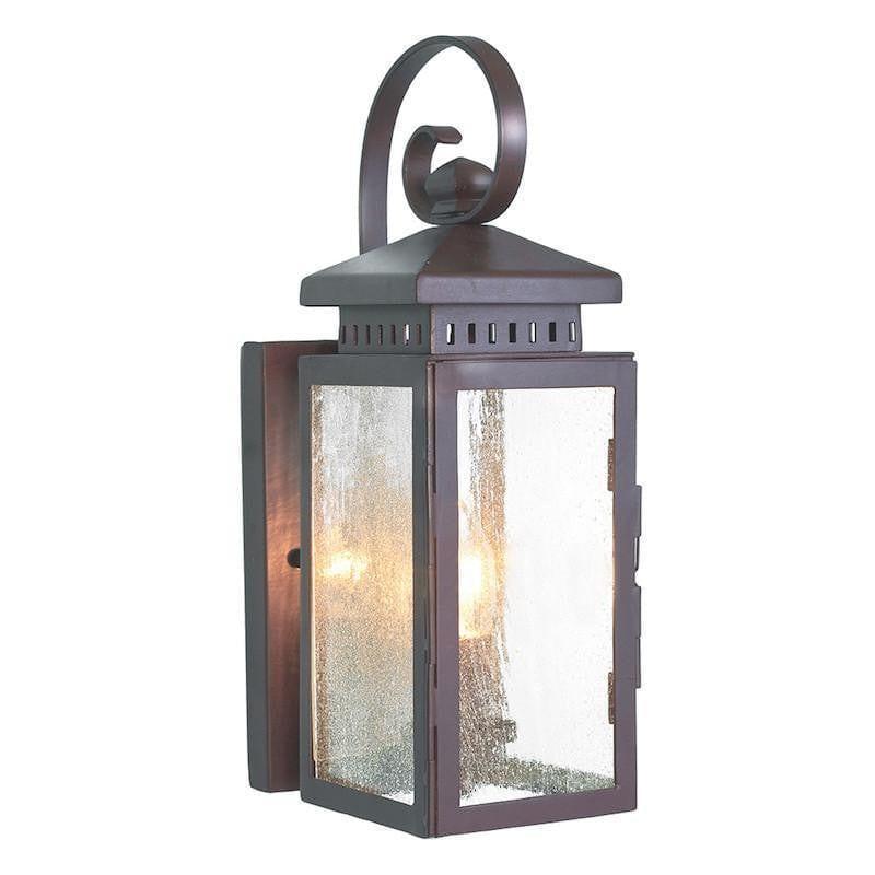 Elstead Hythe Old Bronze Finish Outdoor Wall Lantern 1