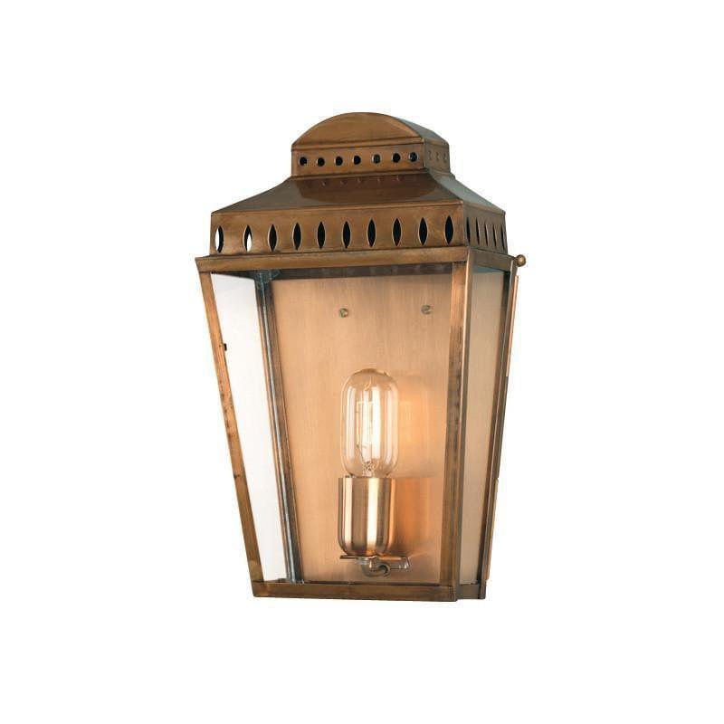 Elstead Mansion House Aged Brass Finish Outdoor Flush Wall Lantern 1