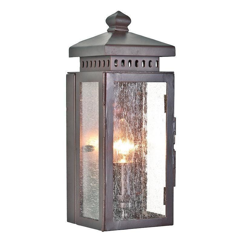 Elstead Matlock Old Bronze Finish Outdoor Wall Lantern 1