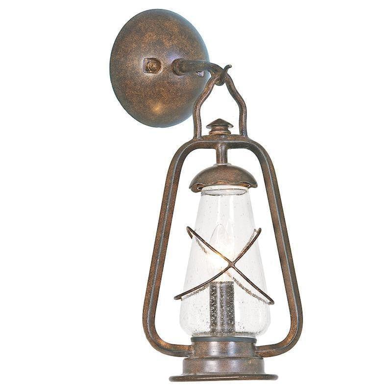 Elstead Miners Old Bronze Finish Outdoor Wall Lantern 1