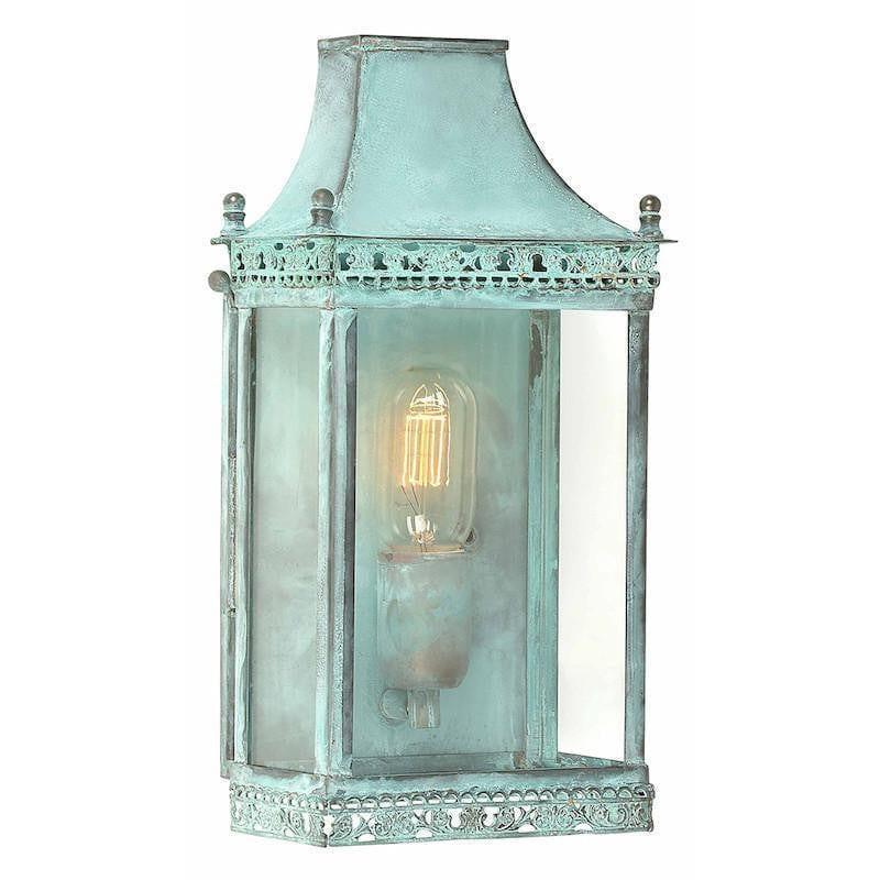 Elstead Regents Park Finish_Finish_Verdigris Finish Outdoor Wall Lantern 1