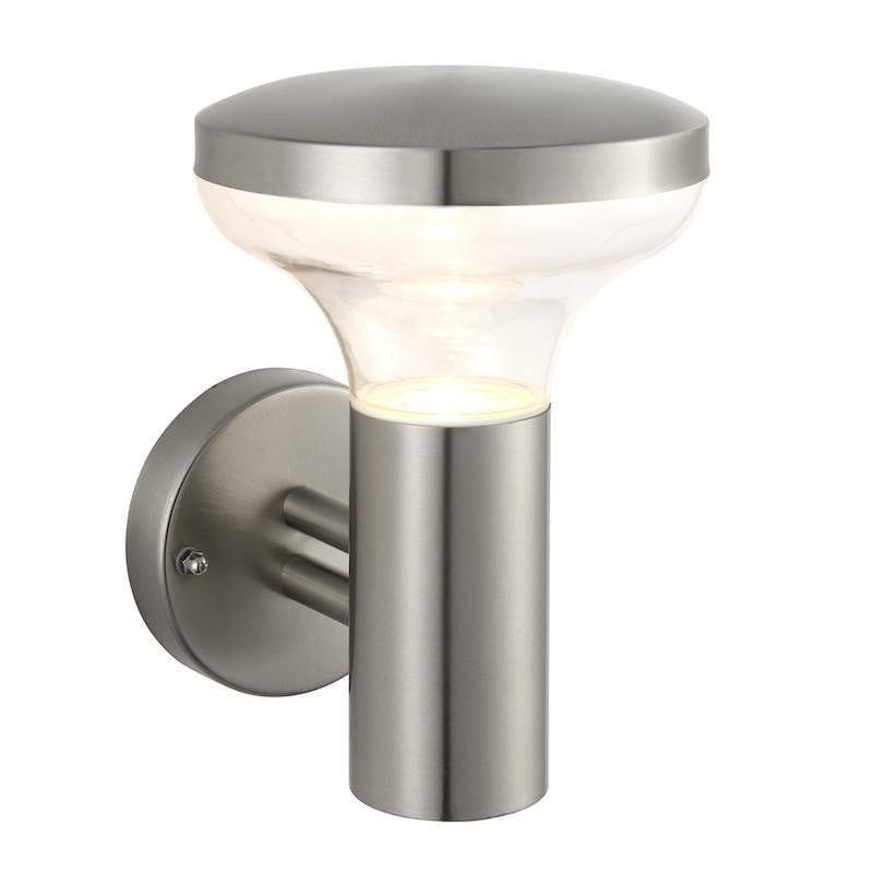 endon roko marine grade brushed stainless steel finish outdoor wall light 67701by saxby lighting