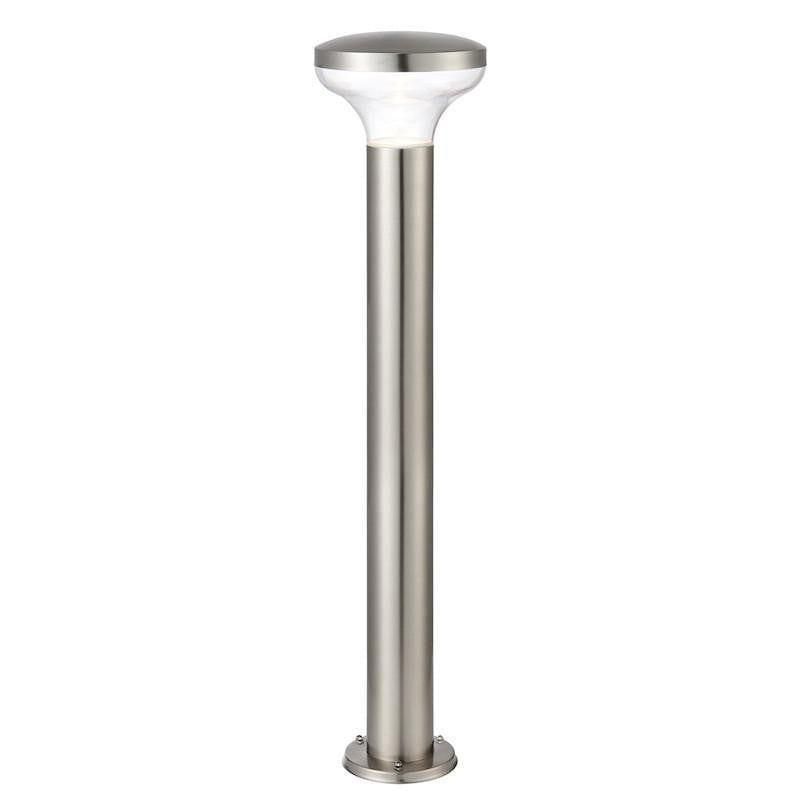 endon roko marine grade brushed stainless steel finish outdoor bollard light 67704by saxby lighting