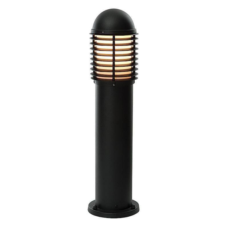 endon louvre matt black finish outdoor post light by Saxby Lighting, LED Lamp Bulb Guide