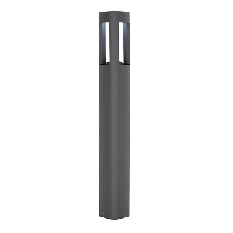 endon tribeca grey finish led outdoor bollard lightby saxby lighting