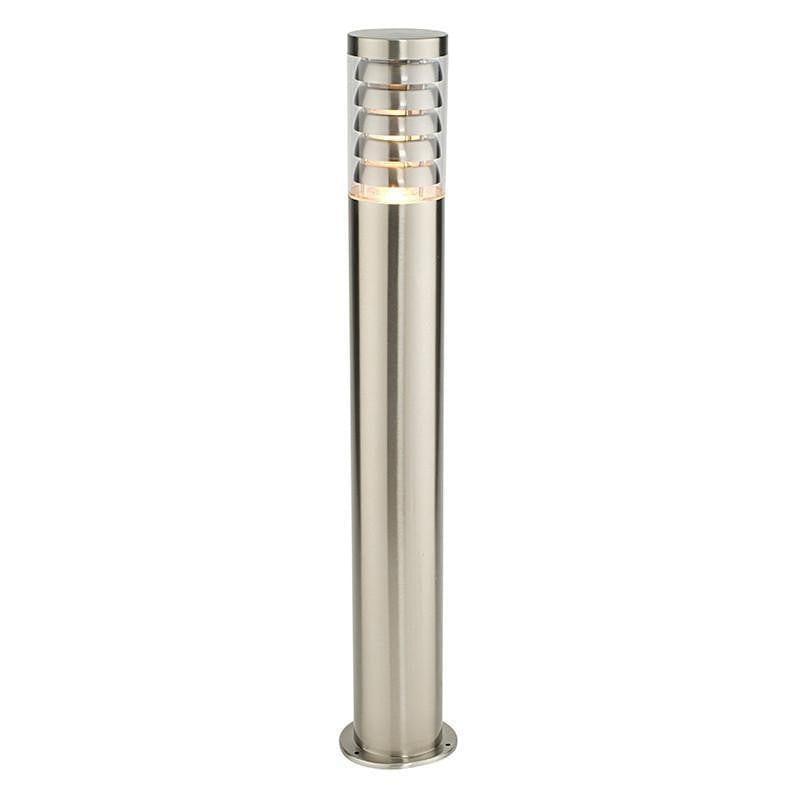 endon tango brushed stainless steel finish outdoor bollard light 13923by saxby lighting