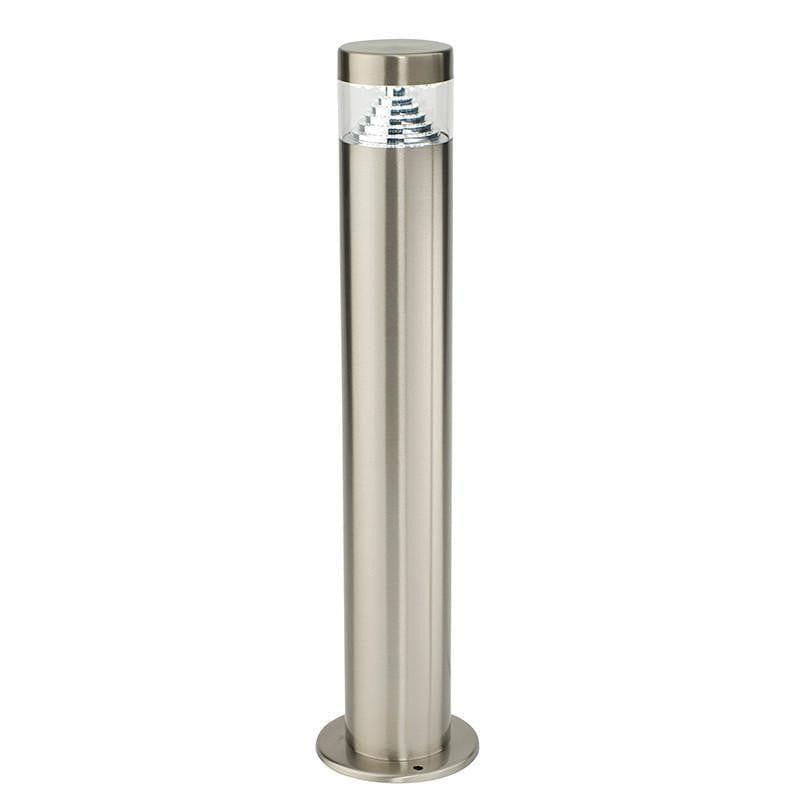 endon pyramid brushed stainless steel finish outdoor post light 13929by saxby lighting