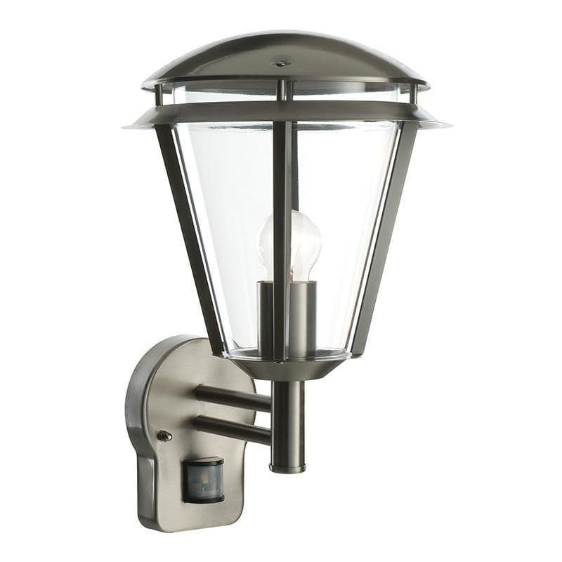 endon inova seraph brushed stainless steel finish outdoor wall light 49945by saxby lighting