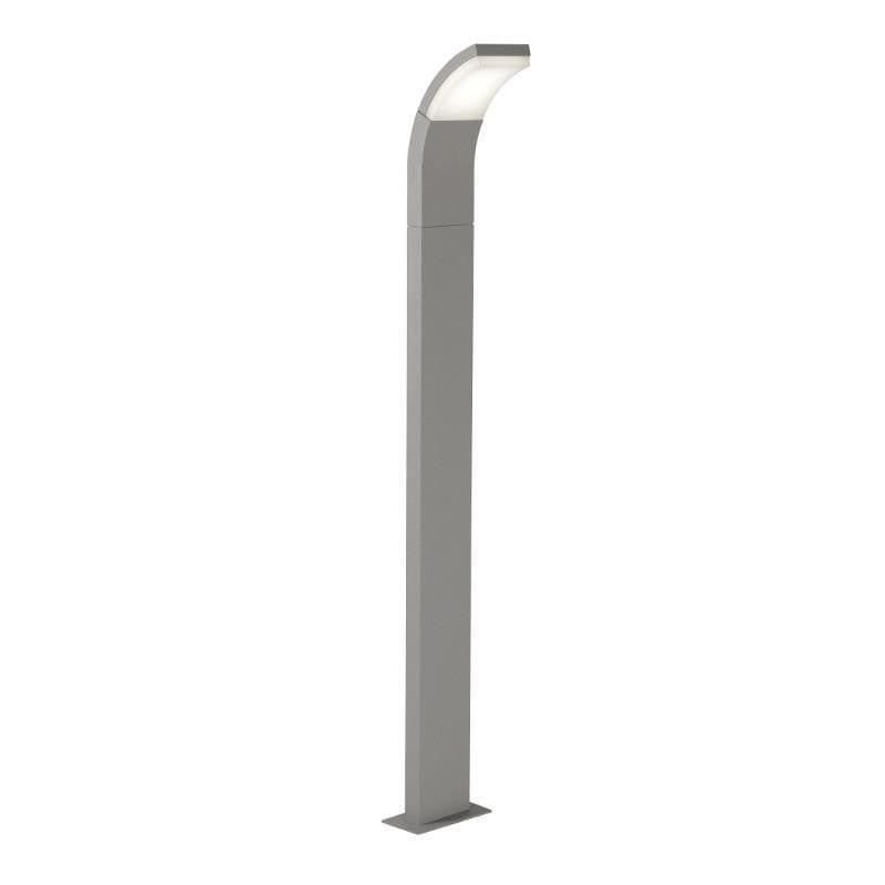 Oaks Kroz Silver Grey Finish Outdoor LED Mini Post Light 185/1000 SG by Oaks Lighting