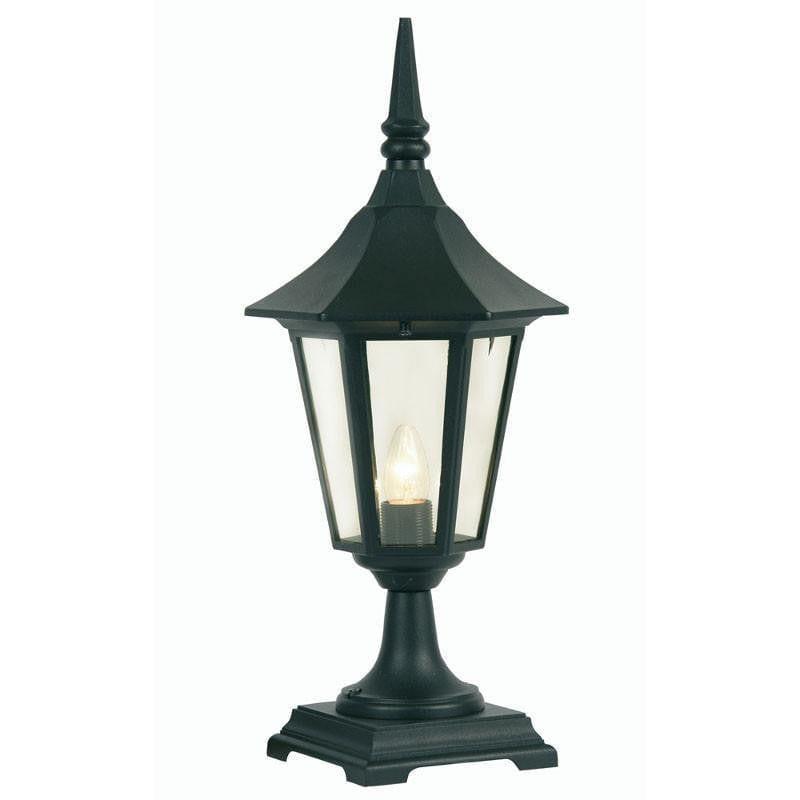 Oaks Cardinal Black Finish Outdoor Pedestal Light 191 PED BK by Oaks Lighting