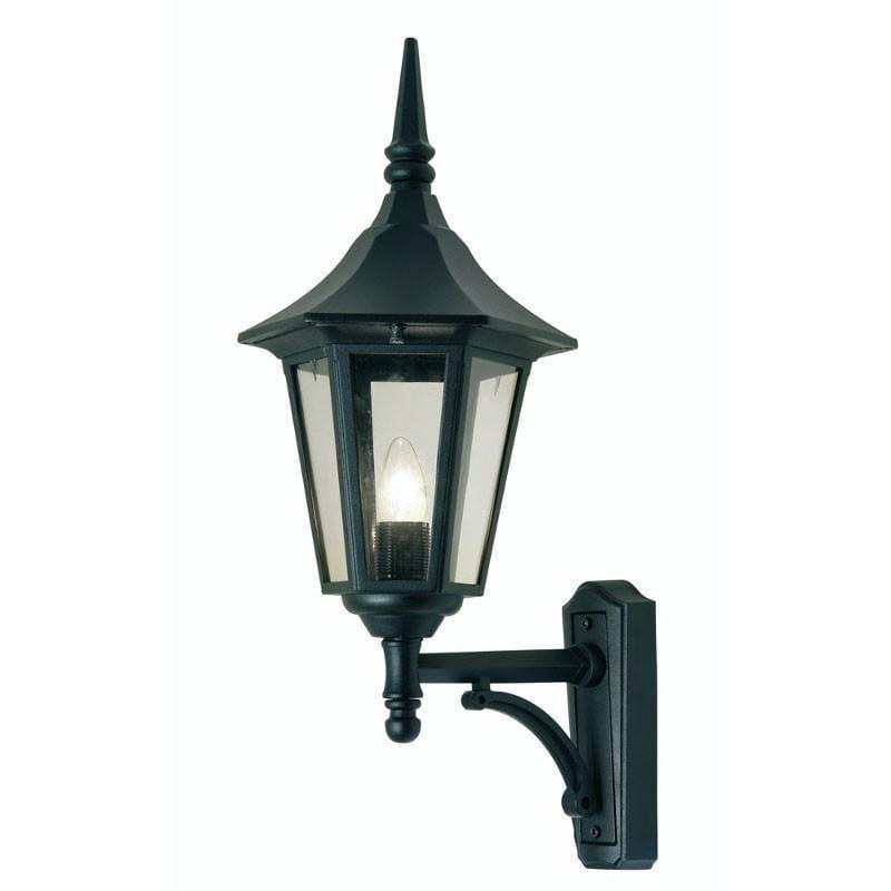 Oaks Cardinal Black Finish Outdoor Uplighter Wall Light 191 UP BK by Oaks Lighting