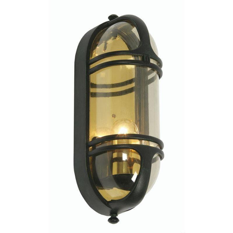 Oaks Buckley Black Finish Outdoor Wall Light 350 BK by Oaks Lighting