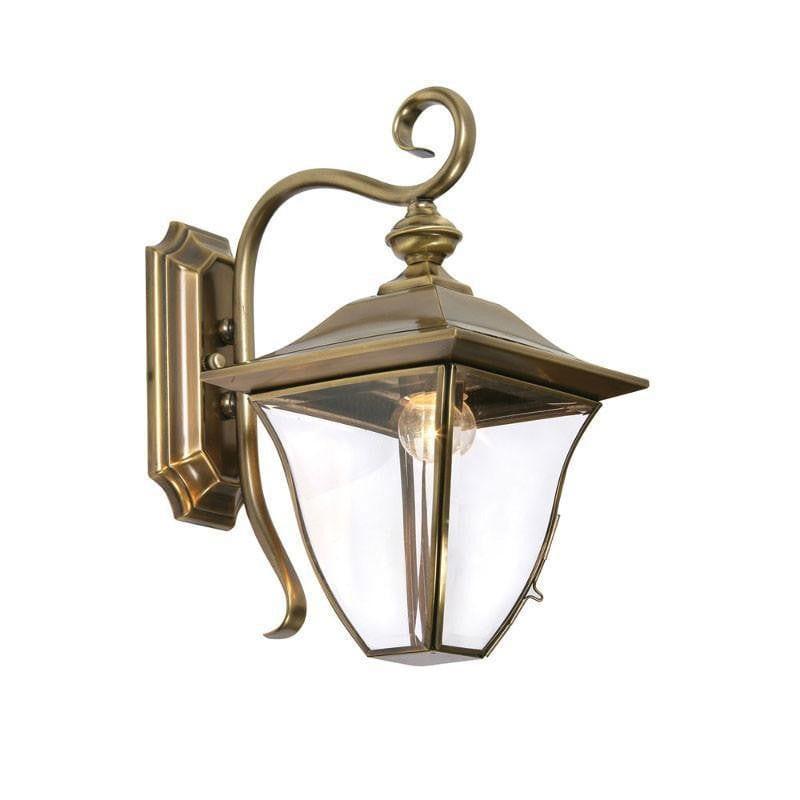 Oaks Callan Brass Finish Outdoor Downlighter Wall Light 581DN BR by Oaks Lighting 1