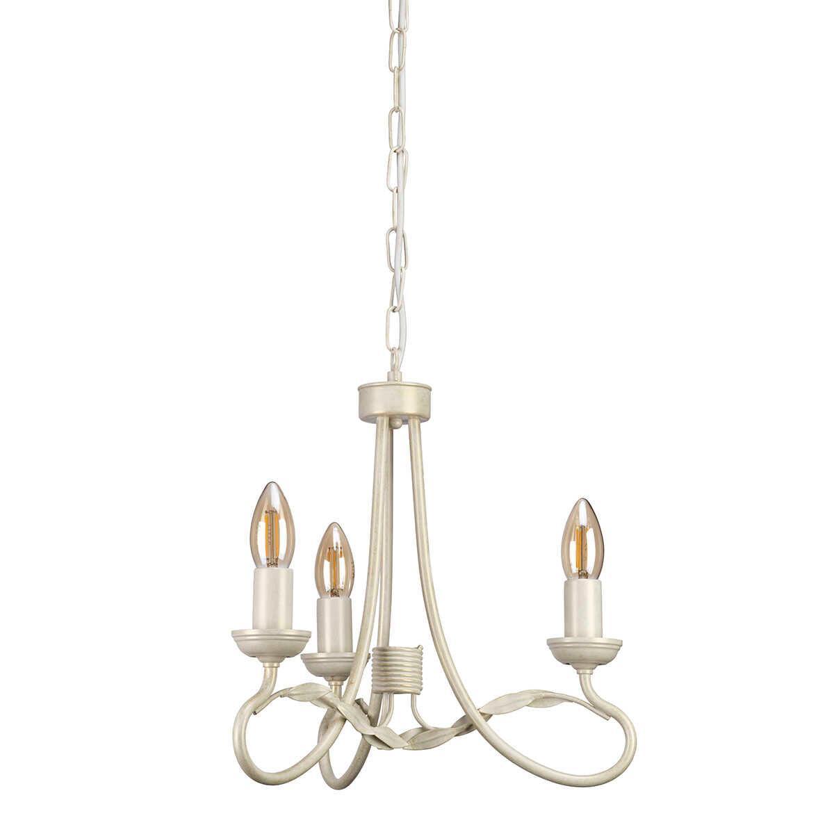 Elstead Olivia Ivory & Gold 3 Light Chandelier-Elstead Lighting-5-Tiffany Lighting Direct