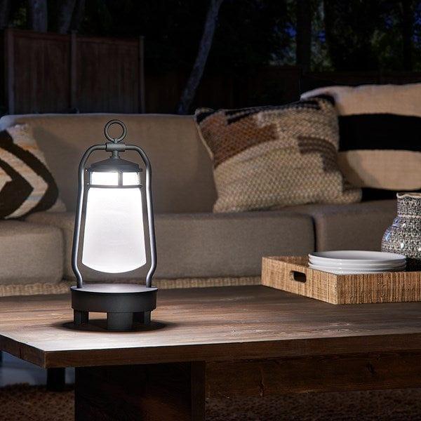 kichler lydon portable bluetooth led table lantern 1 Detailed Close Up