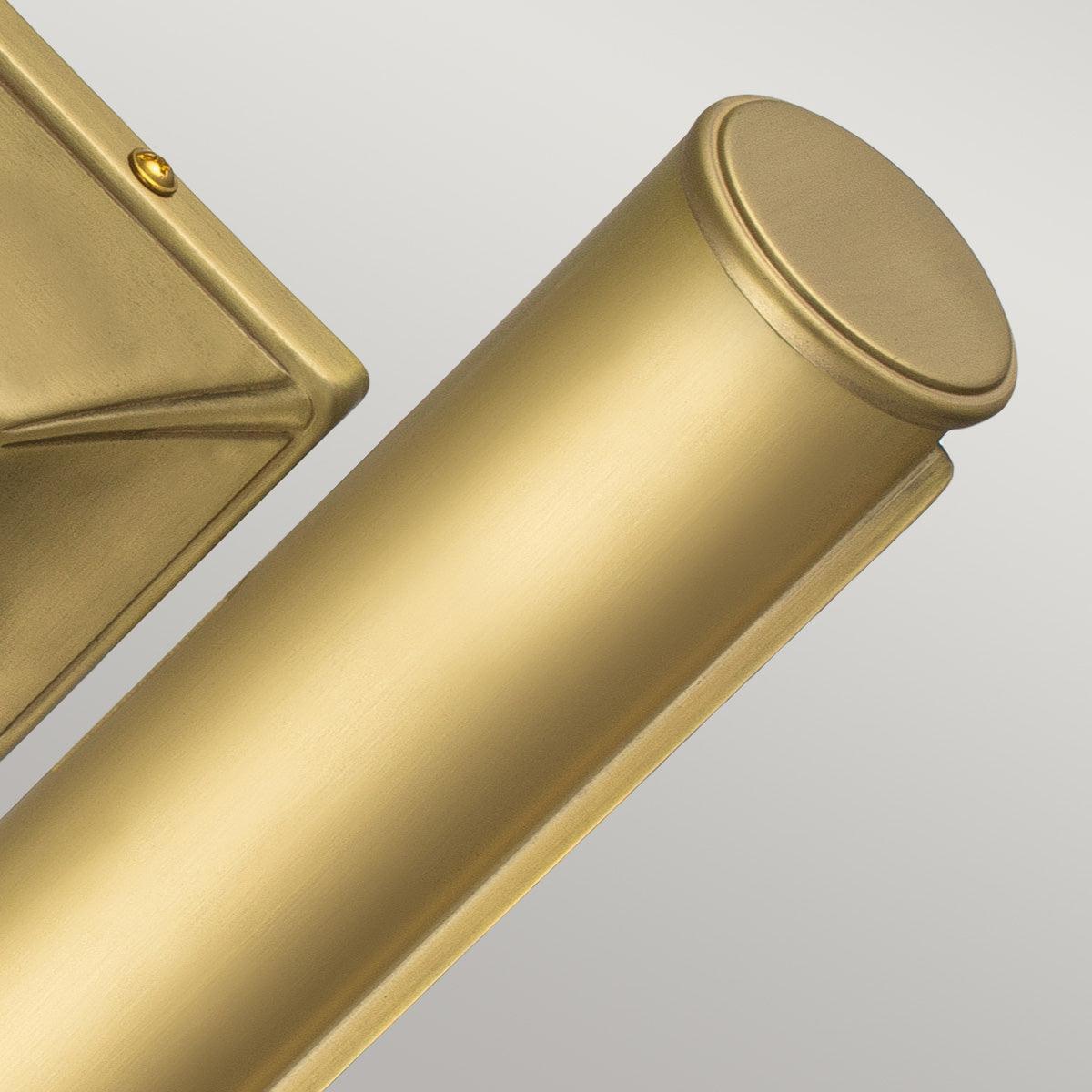 elstead picture light 2 light large brushed brass Living Room Close Up