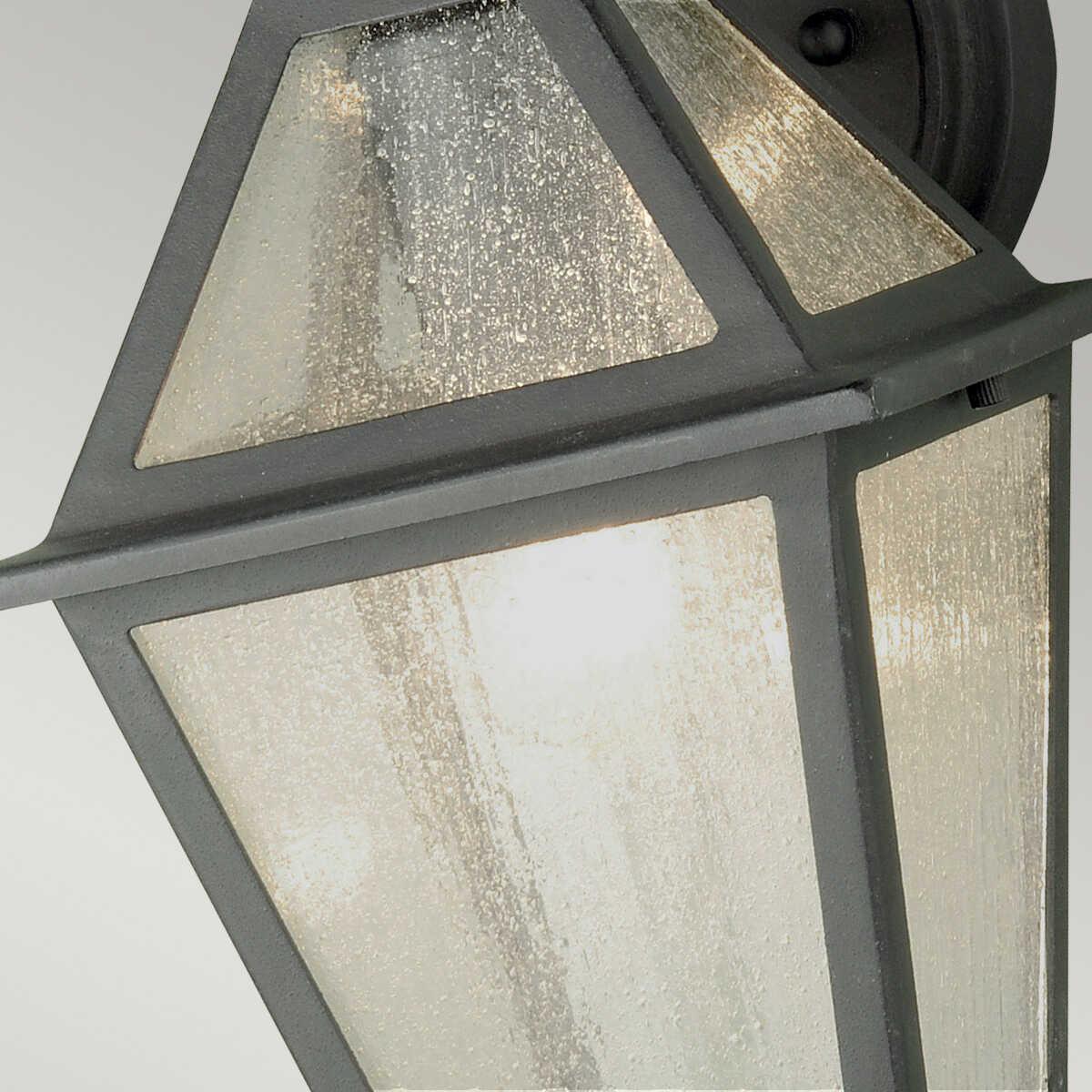 elstead polruan black finish outdoor wall lantern Living Room Close Up