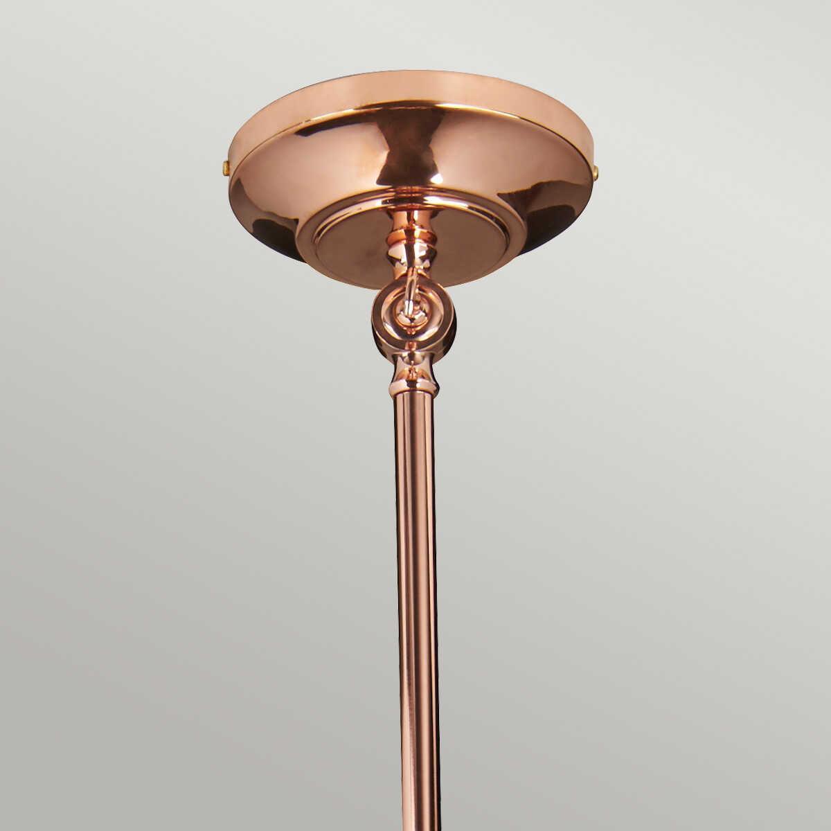 provence 1 light polished copper wall light pendant elstead lighting Close Up