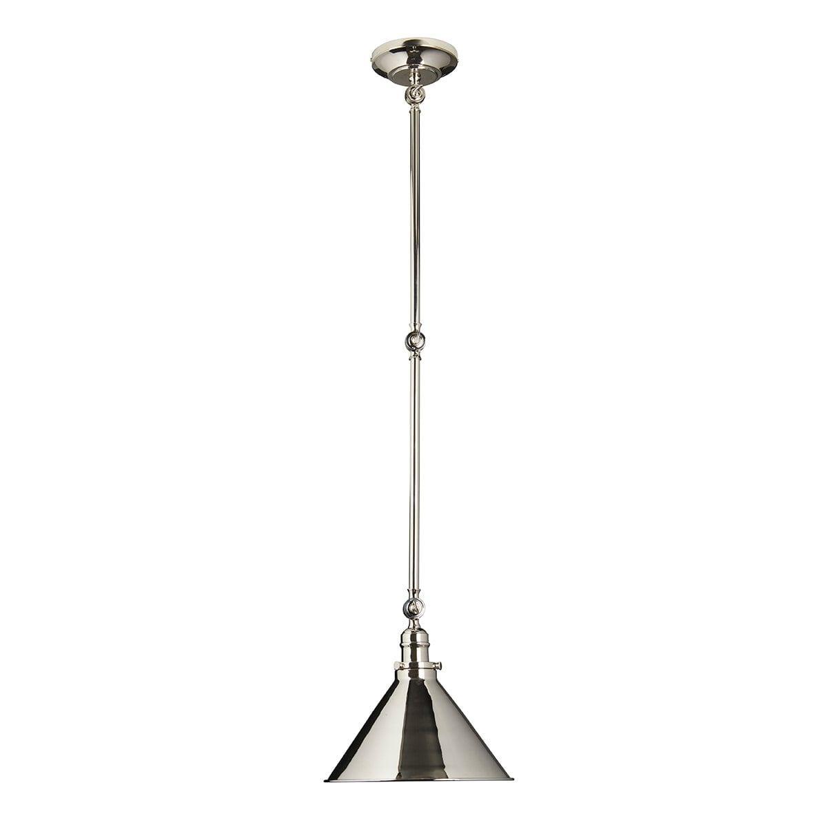 provence 1 light polished nickel wall light pendant elstead lighting