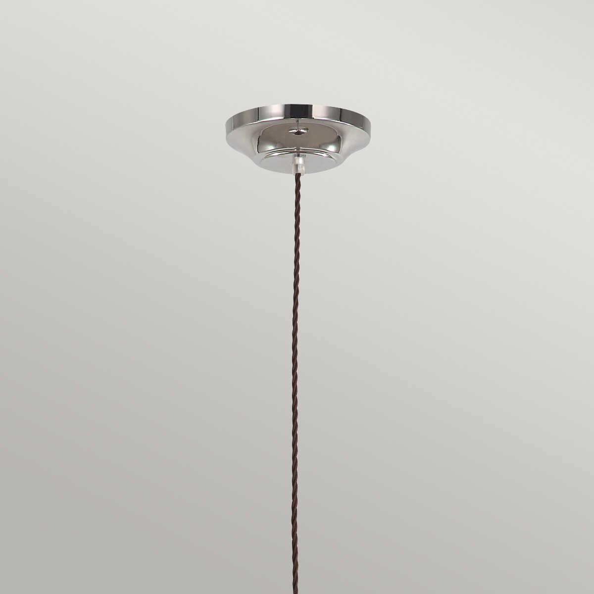 Elstead Provence Polished Nickel Pendant Ceiling Light-Ceiling Pendant Lights-Elstead Lighting-5-Tiffany Lighting Direct