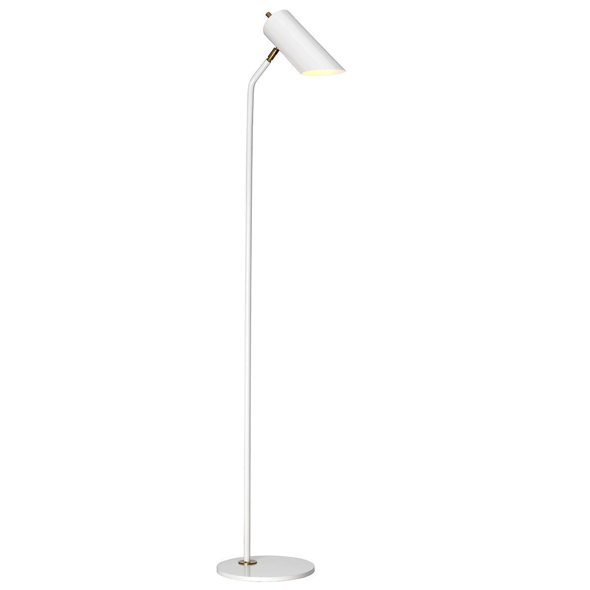 Elstead Lighting Quinto 1 Light White Aged Brass Floor Lamp by Elstead Lighting 1