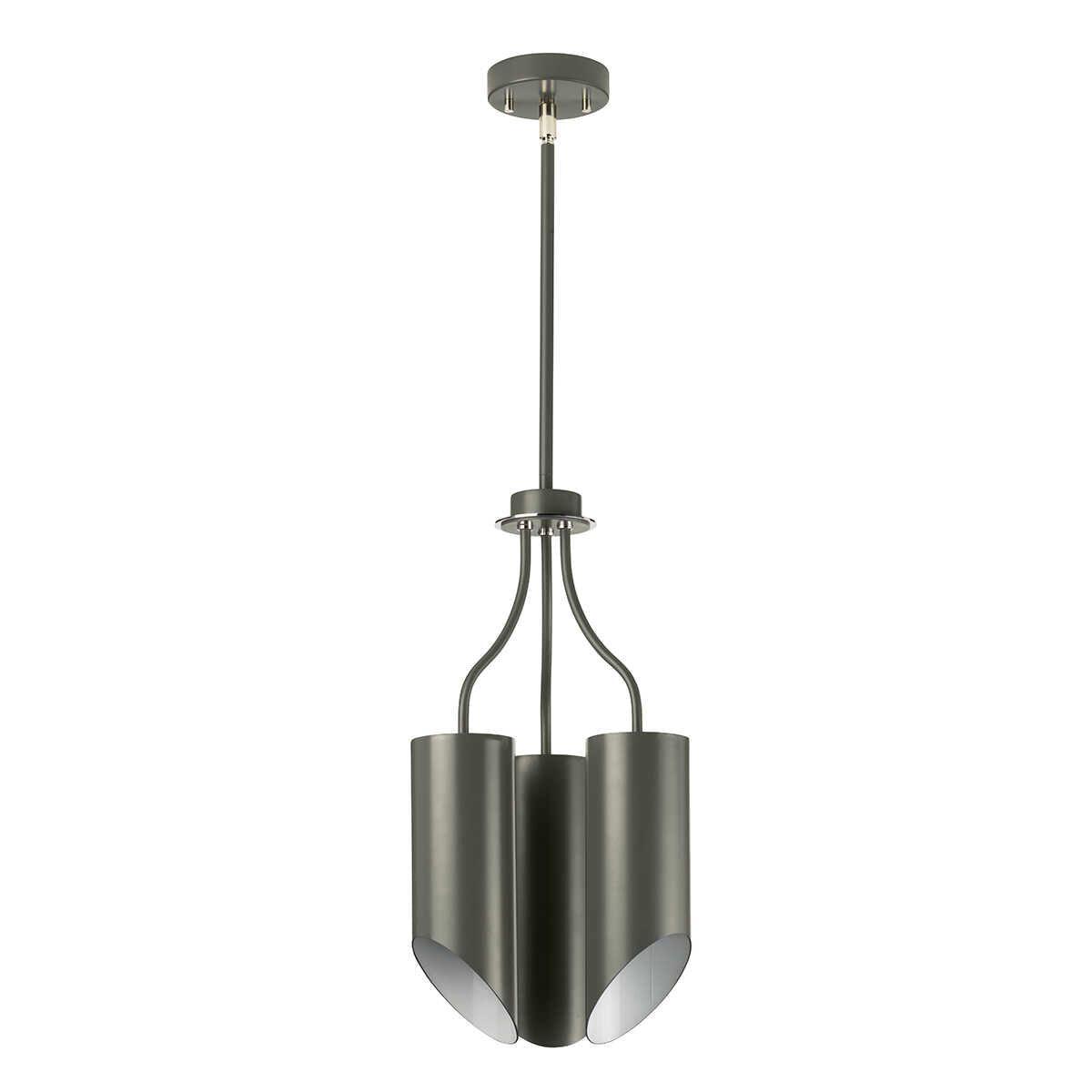 Elstead Quinto 3 Light Grey Polished Nickel Chandelier-Elstead Lighting-5-Tiffany Lighting Direct