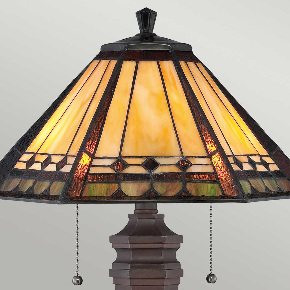 quoizel tiffany arden large table lamp Living Room Close Up