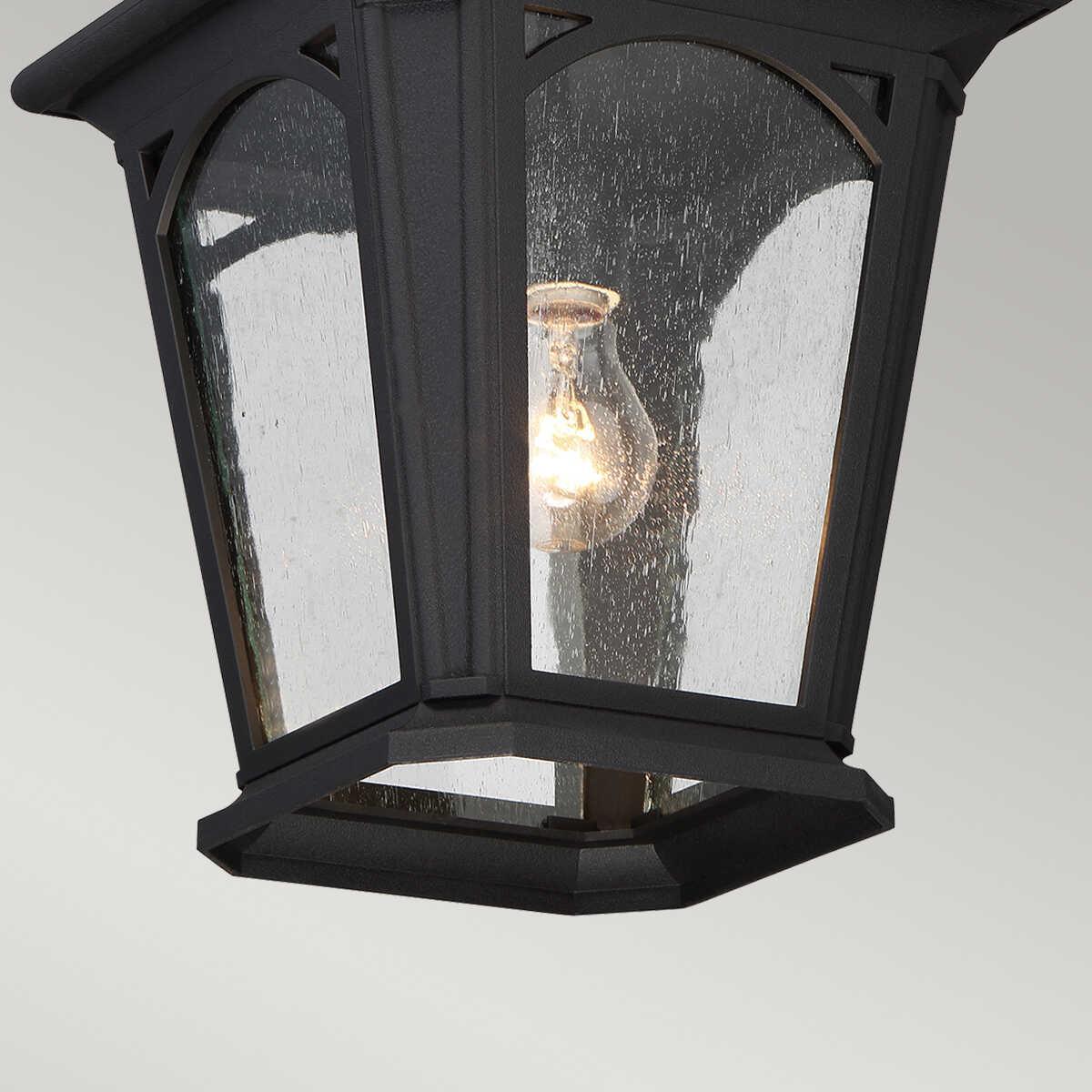 quoizel bedford outdoor pendant light Detailed Close Up