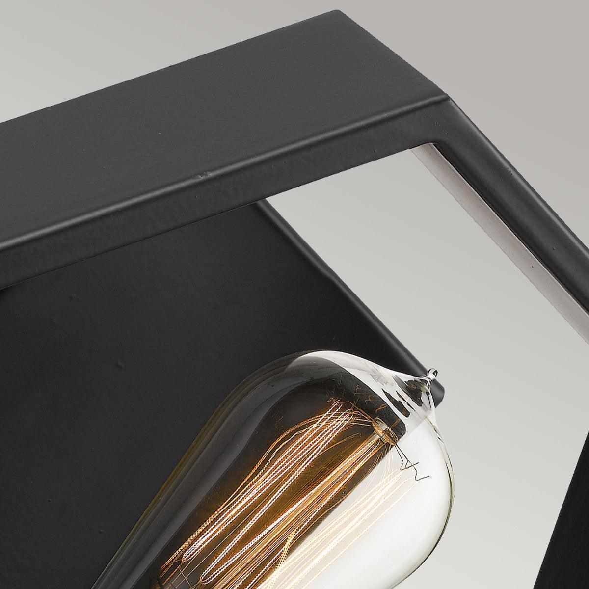 quoizel bismarck 1 light black wall light Living Room Close Up