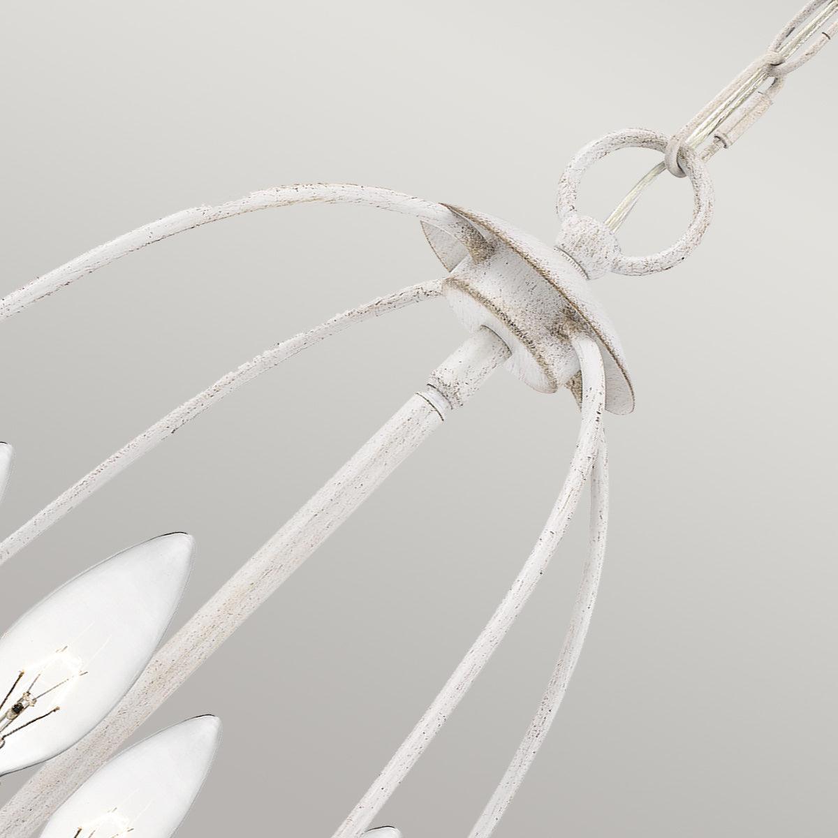 Quoizel Bradbury 4 Light Antique White Ceiling Pendant-Ceiling Pendant Lights-Elstead Lighting-3-Tiffany Lighting Direct