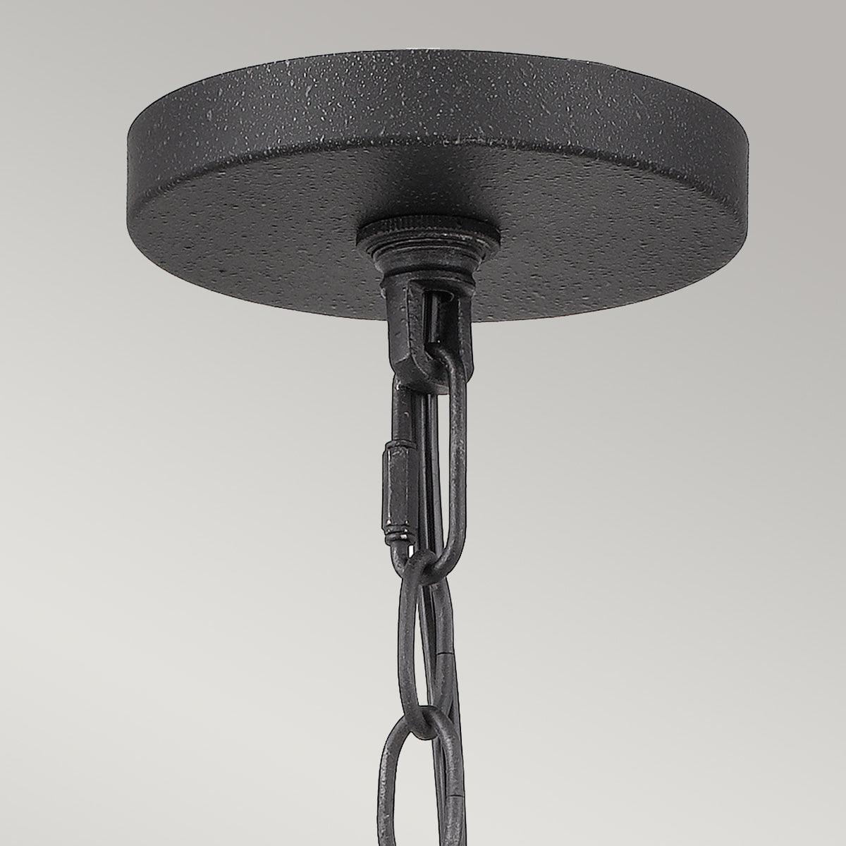 Quoizel Bradbury 4 Light Grey Ceiling Pendant-Ceiling Pendant Lights-Elstead Lighting-4-Tiffany Lighting Direct