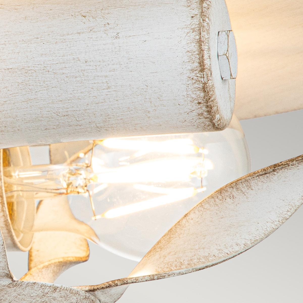 Quoizel Bradbury 2 Light Antique White Living room Ceiling Flush Image 2