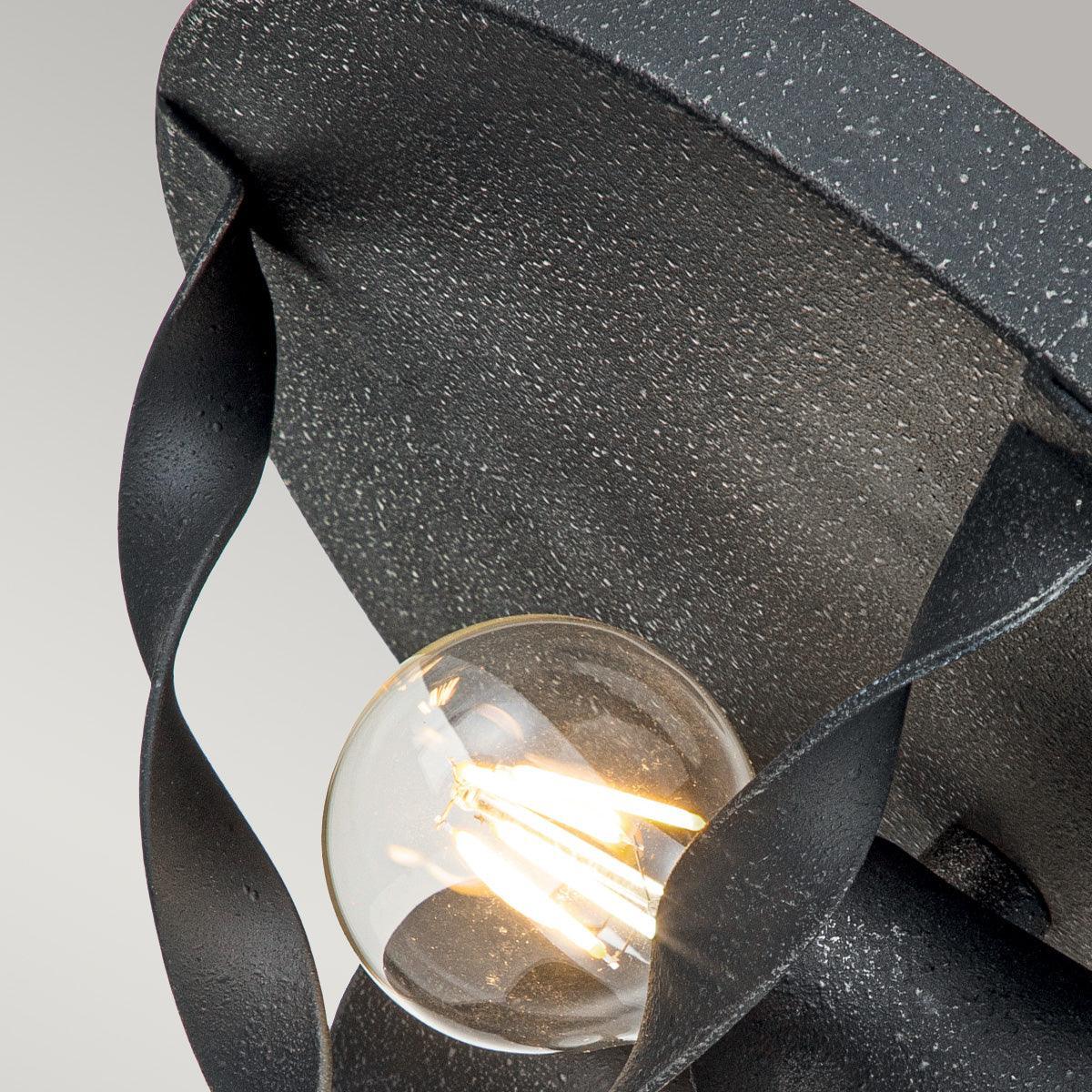 Quoizel Bradbury 2 Light Grey Living Room Flush Ceiling Mount Image 4