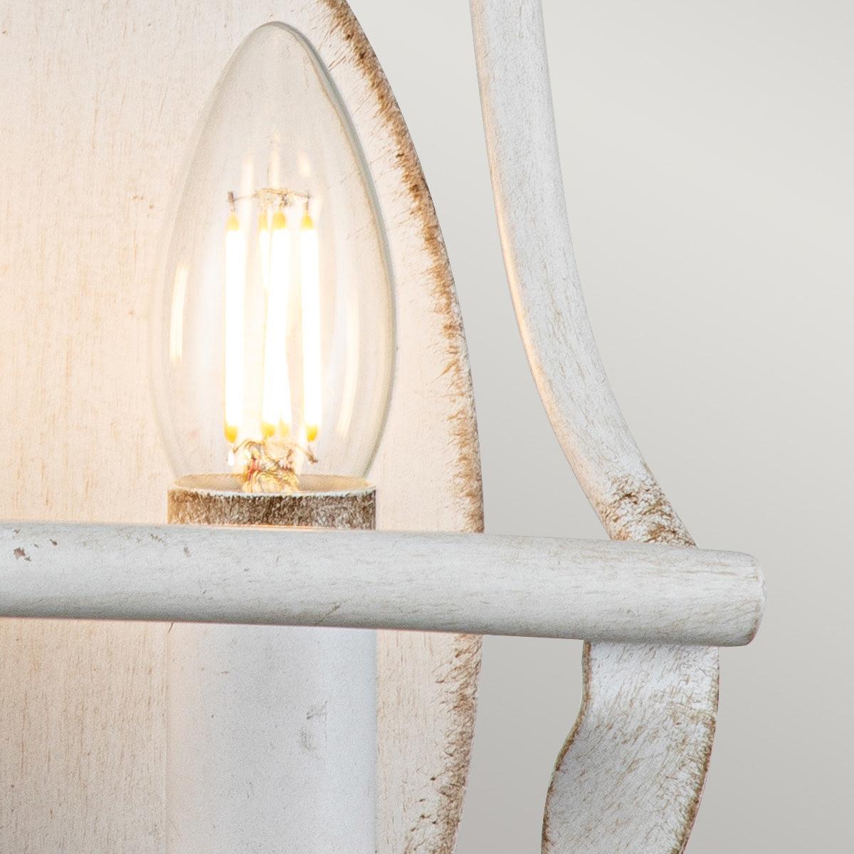 quoizel bradbury 2 light white wall light Close Up