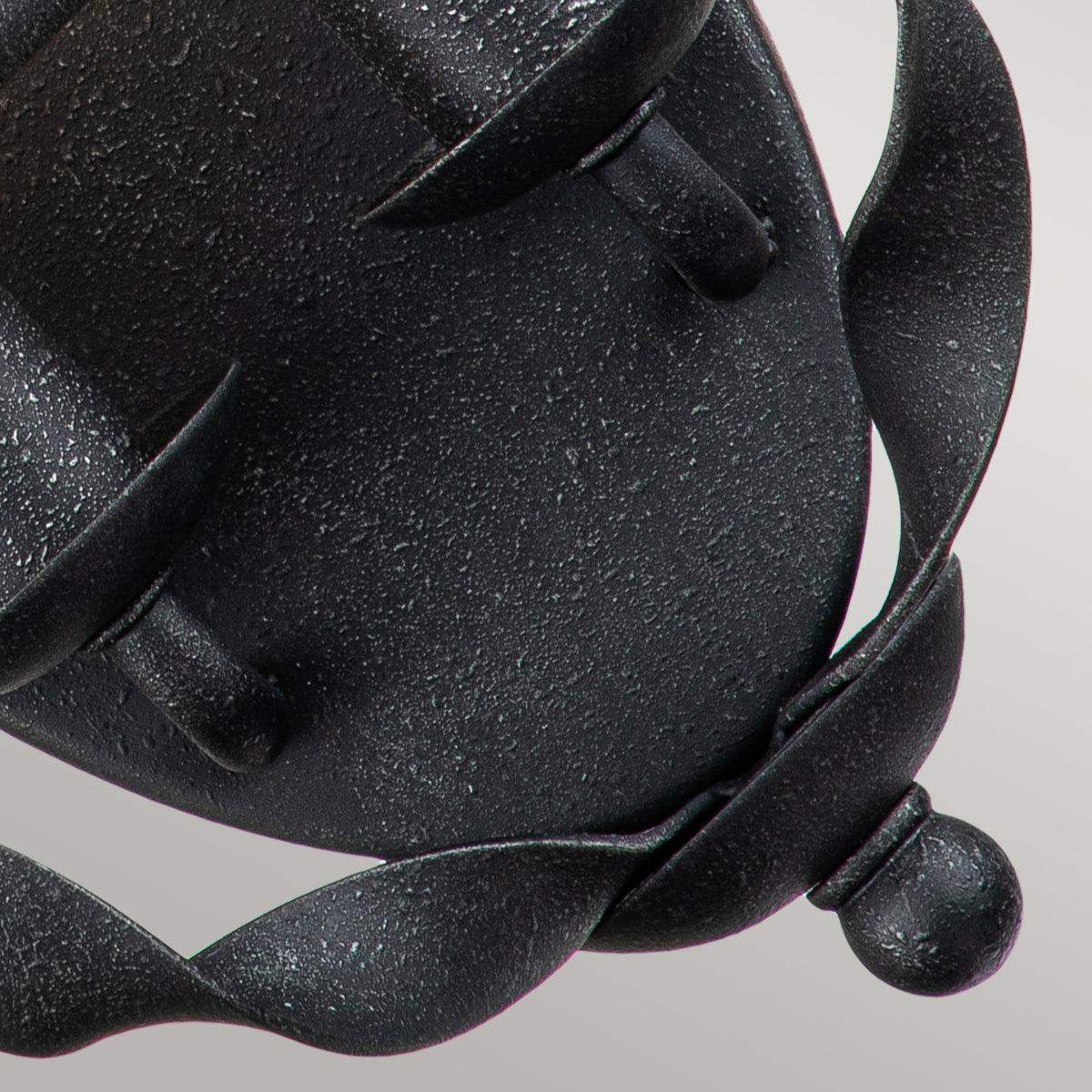 quoizel bradbury 2 light grey wall light Detailed Close Up