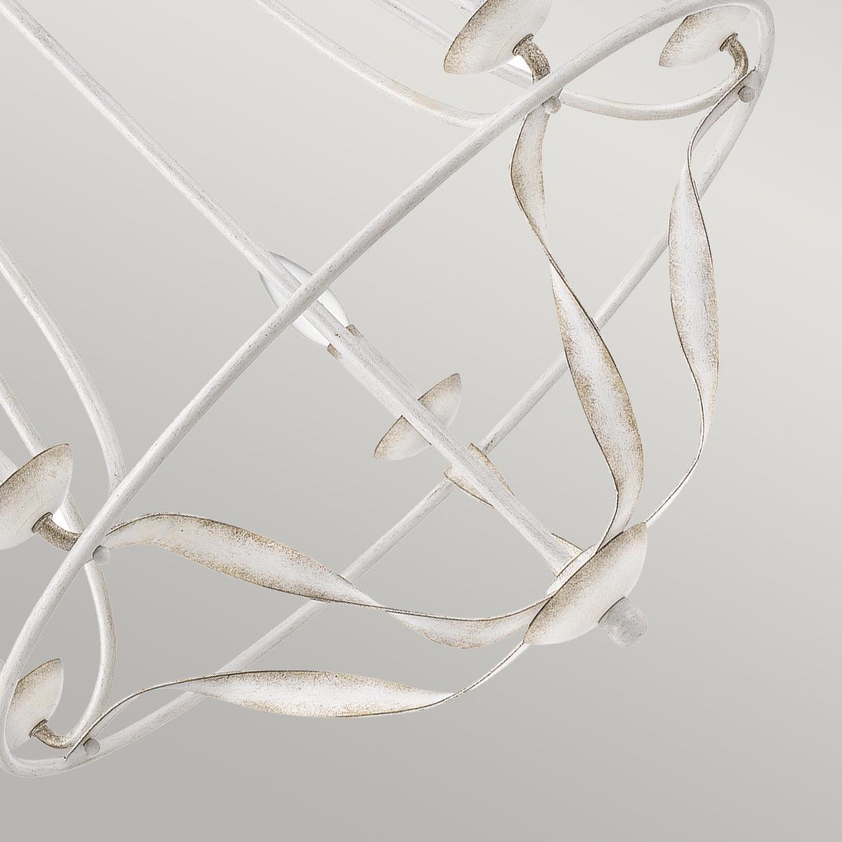 Elstead Lighting Quoizel Bradbury 5 Light White Chandelier-Elstead Lighting-2-Tiffany Lighting Direct