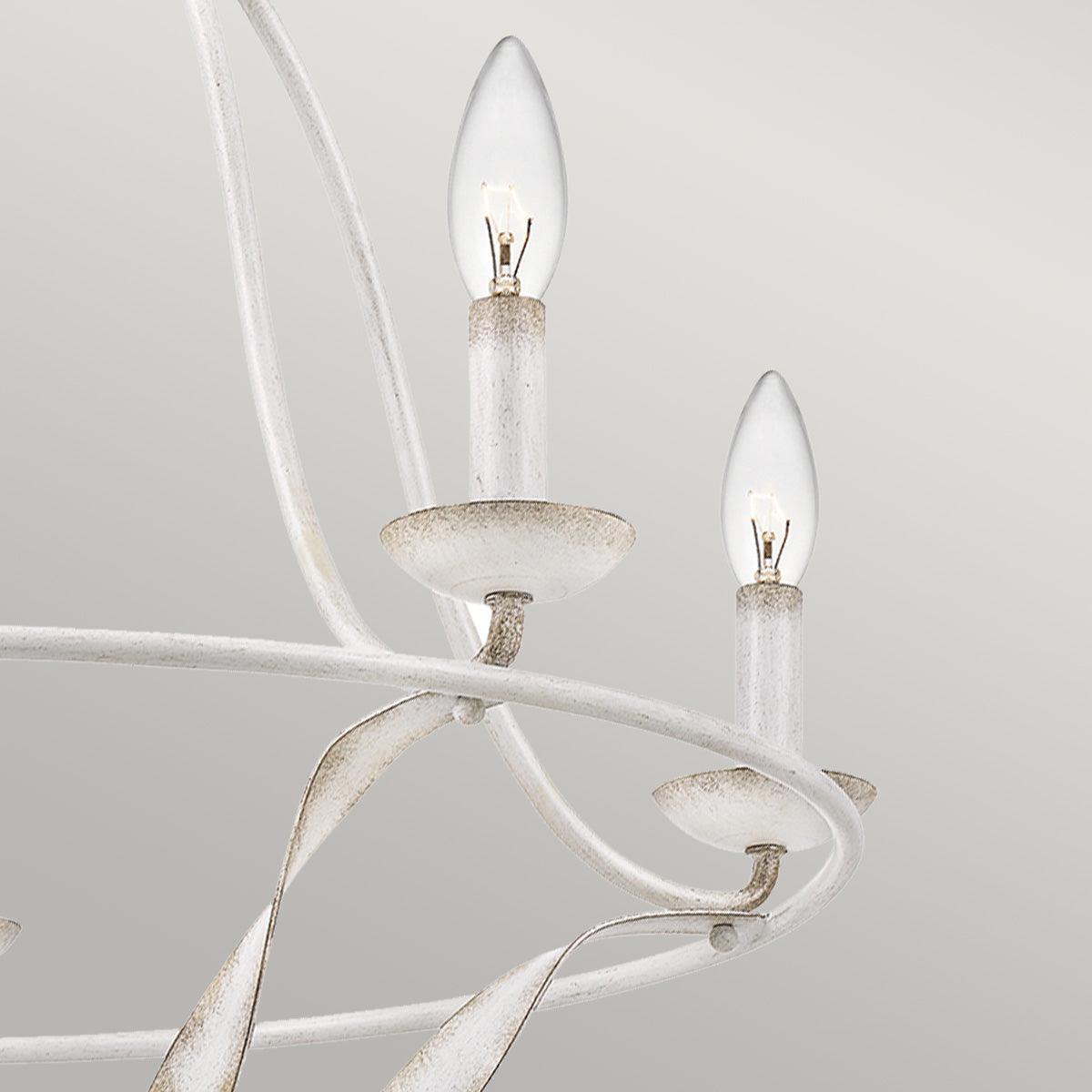 Elstead Lighting Quoizel Bradbury 5 Light White Chandelier-Elstead Lighting-3-Tiffany Lighting Direct