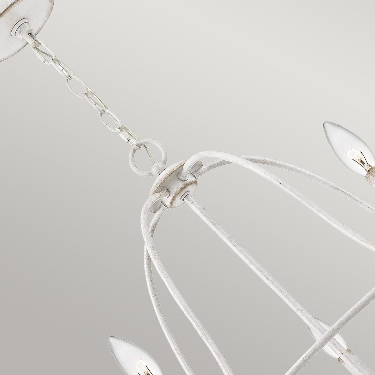 Elstead Lighting Quoizel Bradbury 5 Light White Chandelier-Elstead Lighting-4-Tiffany Lighting Direct