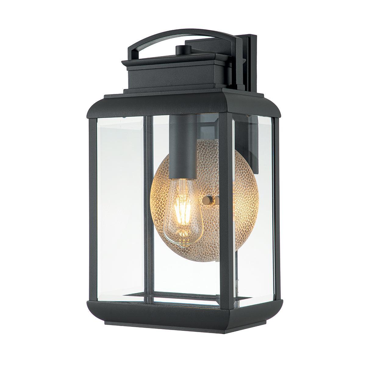 quoizel byron 1 light large grey outdoor wall lantern